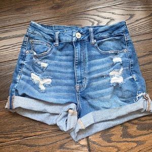 American Eagle High Waisted Jean Shorts Ne(x)t Level Stretch US size 6